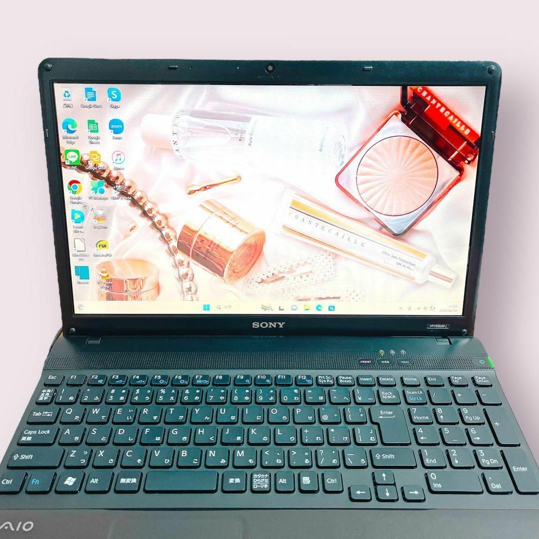 SONY - vaio✨SSD❤️i5✨カメラ付き 黒ノートパソコン 中古PC バイオ