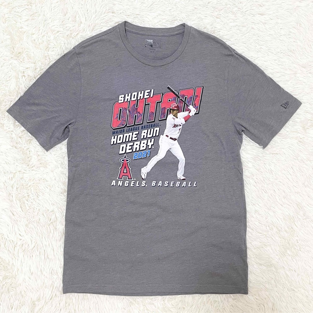 NEW ERA(ニューエラー)の【美品】大谷翔平 ホームランダービー記念Tシャツ M 2021 MLB公式 スポーツ/アウトドアの野球(記念品/関連グッズ)の商品写真