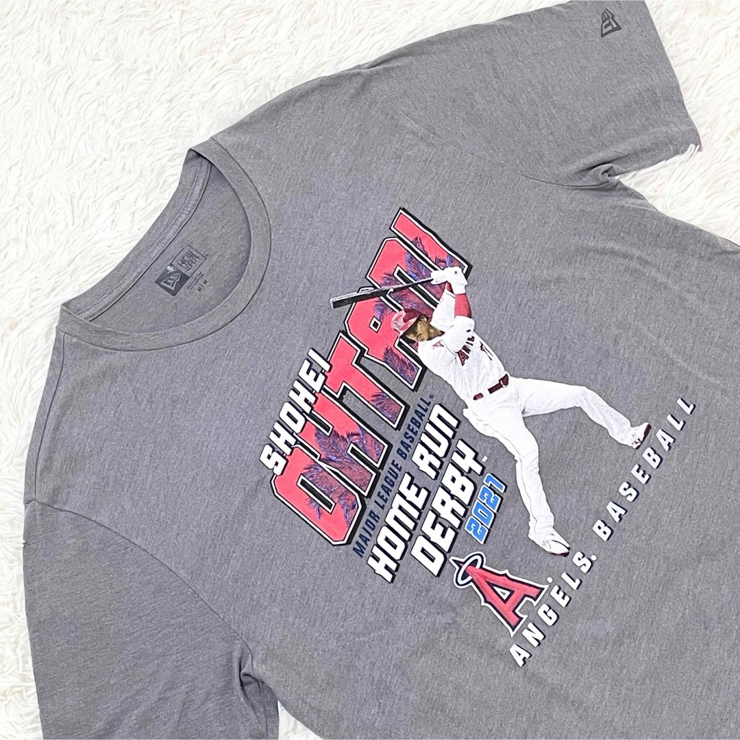 NEW ERA(ニューエラー)の【美品】大谷翔平 ホームランダービー記念Tシャツ M 2021 MLB公式 スポーツ/アウトドアの野球(記念品/関連グッズ)の商品写真