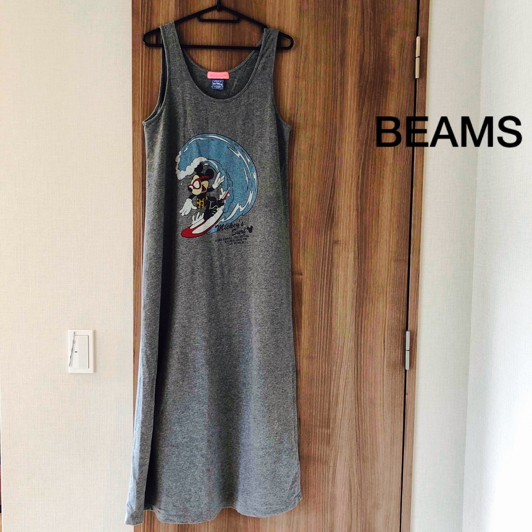 BEAMS(ビームス)の‪☆BEAMS HEART ビームス ヴィンテージミッキー ロングワンピース‪☆ レディースのワンピース(ロングワンピース/マキシワンピース)の商品写真