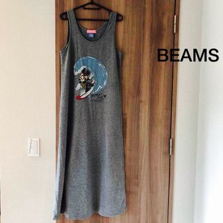 ビームス(BEAMS)の‪☆BEAMS HEART ビームス ヴィンテージミッキー ロングワンピース‪☆(ロングワンピース/マキシワンピース)