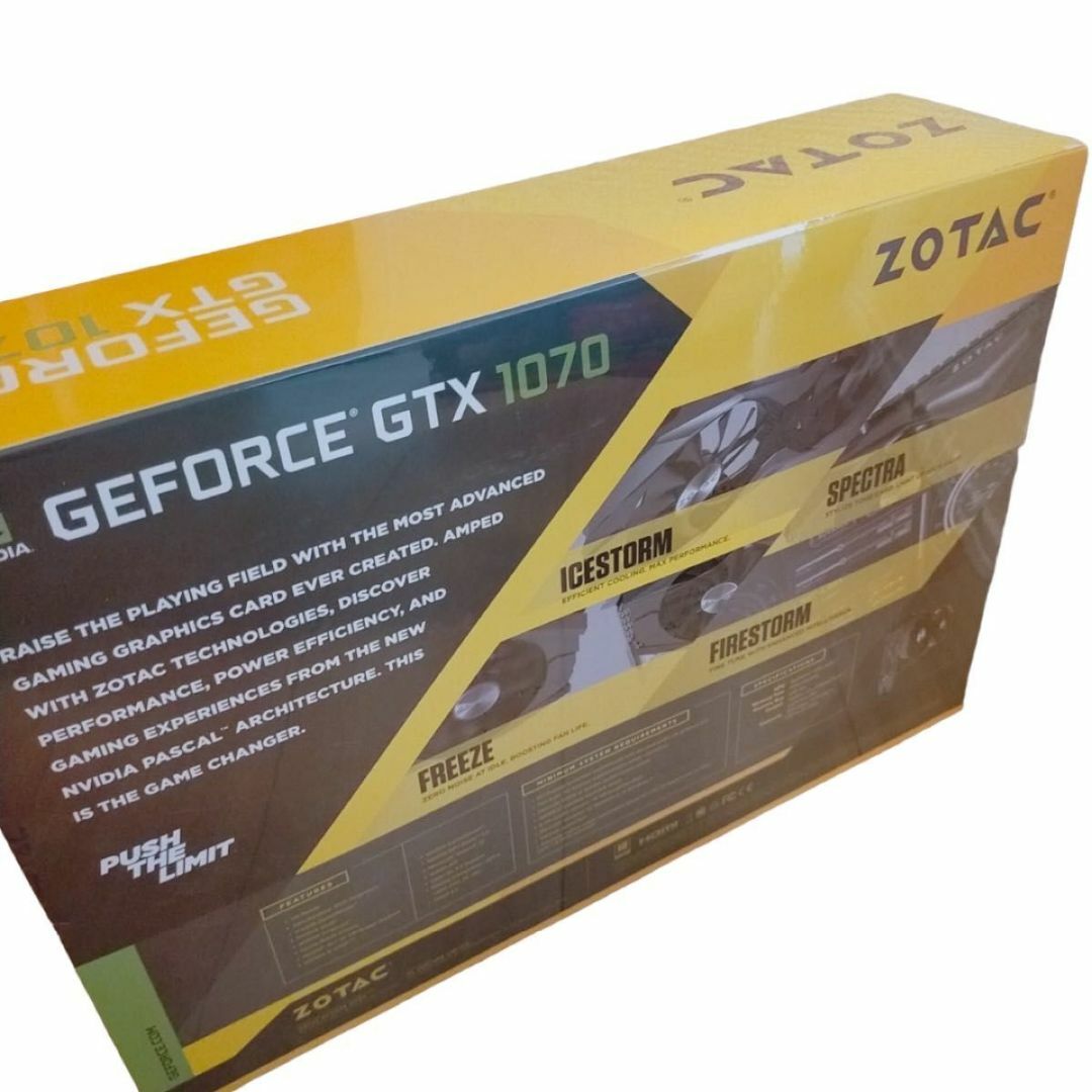 動作確認済み　未開封品　高品質　ZOTAC GeForce GTX 1070 スマホ/家電/カメラのPC/タブレット(PC周辺機器)の商品写真