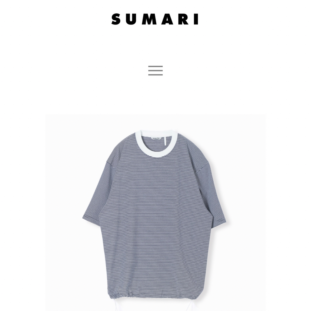 is-ness(イズネス)のSUMARI HEMCODE BORDER T-SHIRT  メンズのトップス(Tシャツ/カットソー(半袖/袖なし))の商品写真