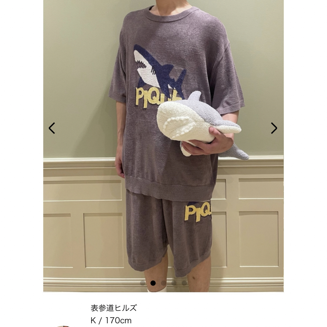 定価以下☆ 【PEANUTS】HOMME ジャガードプルオーバー＆ハーフパンツ