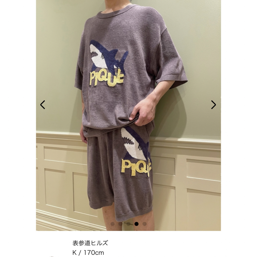 定価以下☆ 【PEANUTS】HOMME ジャガードプルオーバー＆ハーフパンツ