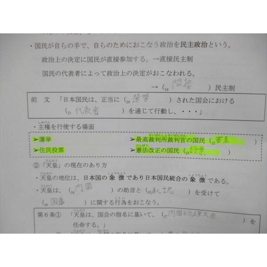 UK85-057 日能研関西 小6/小学6年 本科教室 社会ノート 第24回~第38回 地理/歴史1/2/政治 2022 計4冊 23M2D 5