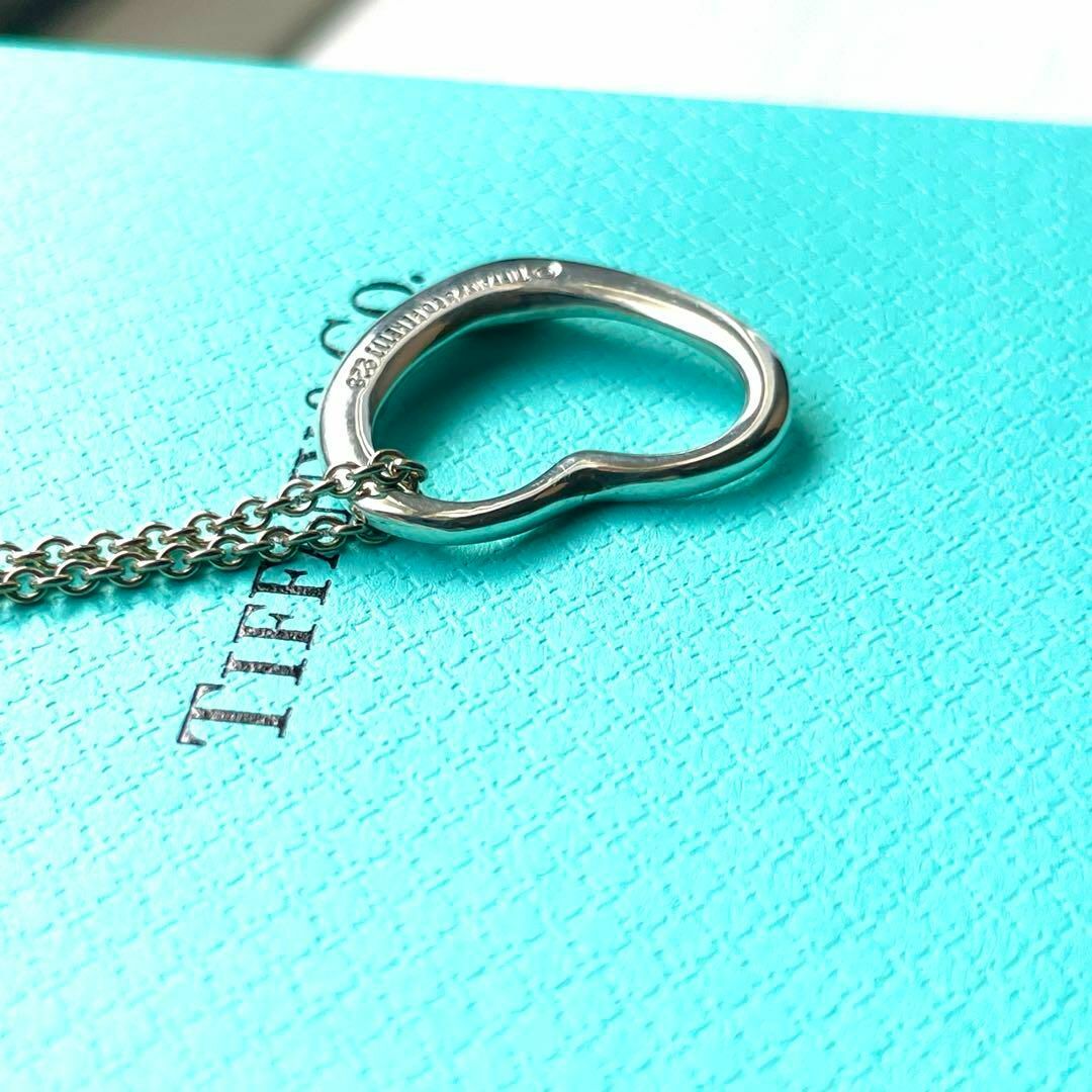 美品 鏡面仕上げ Tiffany オープンハート Mサイズ ネックレス