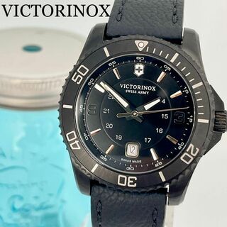ビクトリノックス(VICTORINOX)の492 【美品】 ビクトリノックス　メンズ腕　ブラックエディション　マーベリック(腕時計(アナログ))