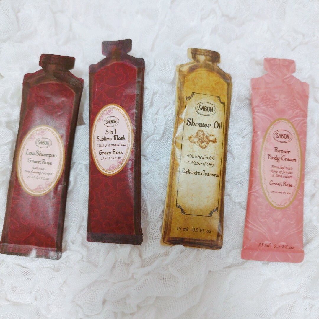 SABON(サボン)のSABON サンプル4点セット コスメ/美容のキット/セット(サンプル/トライアルキット)の商品写真