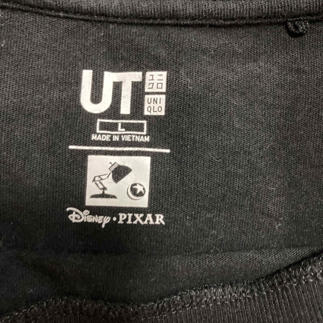 UNIQLO(ユニクロ)のUNIQLO × PIXAR Tシャツ トイストーリー Lサイズ ブラック レディースのトップス(Tシャツ(半袖/袖なし))の商品写真