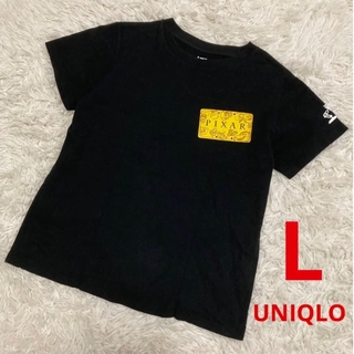 ユニクロ(UNIQLO)のUNIQLO × PIXAR Tシャツ トイストーリー Lサイズ ブラック(Tシャツ(半袖/袖なし))