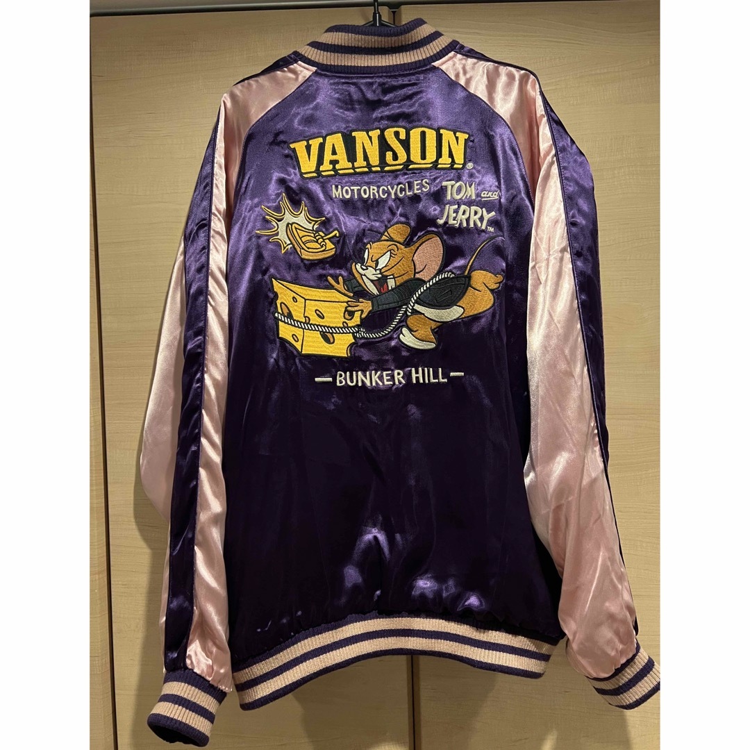 VANSONスカジャン リバーシブルXL