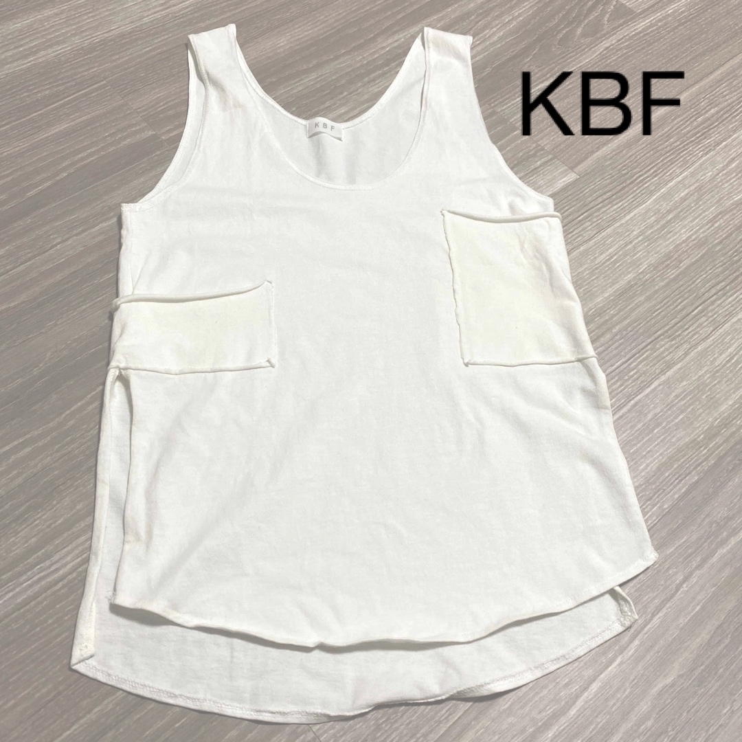 KBF(ケービーエフ)のKBF ノースリーブカットソー レディースのトップス(カットソー(半袖/袖なし))の商品写真