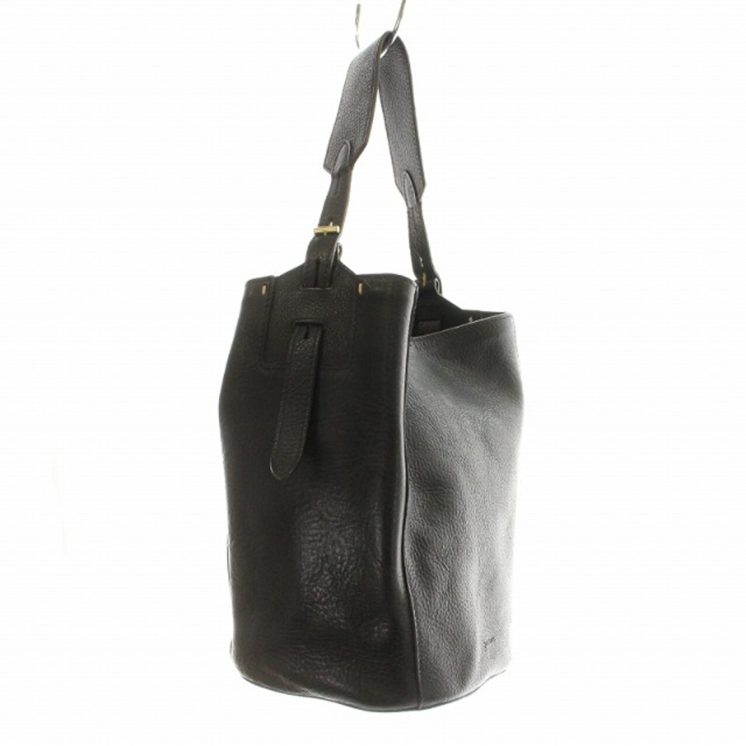 genten - ゲンテン genten ショルダーバッグ レザー 黒 ブラックの通販