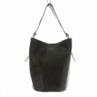 genten - ゲンテン genten ショルダーバッグ レザー 黒 ブラックの通販
