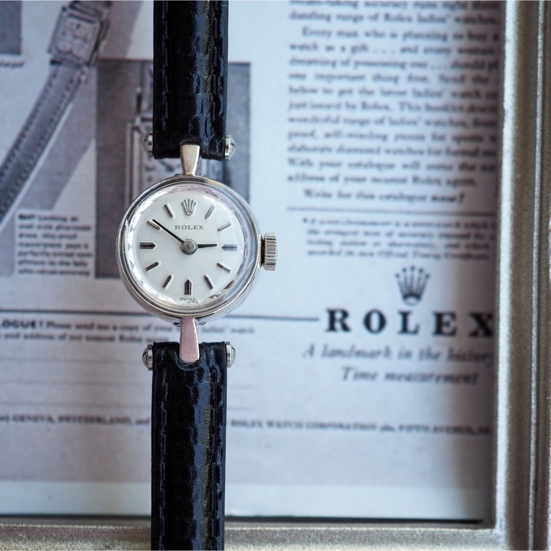 ROLEX(ロレックス)の美品✨ロレックス K14WG 金無垢 カットガラス 2way カクテルウォッチ  レディースのファッション小物(腕時計)の商品写真