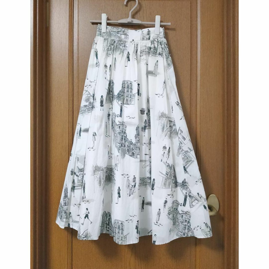当店一番人気】 Ameri MALAGA PLENTIFUL FLARED SKIRT ロングスカート