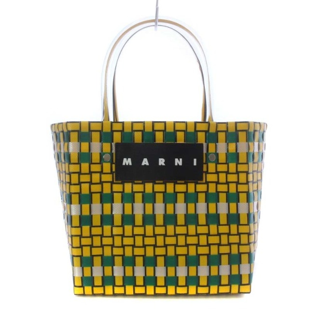 マルニ MARKET MINI BASKET BAG 黄色 SHMH006A00