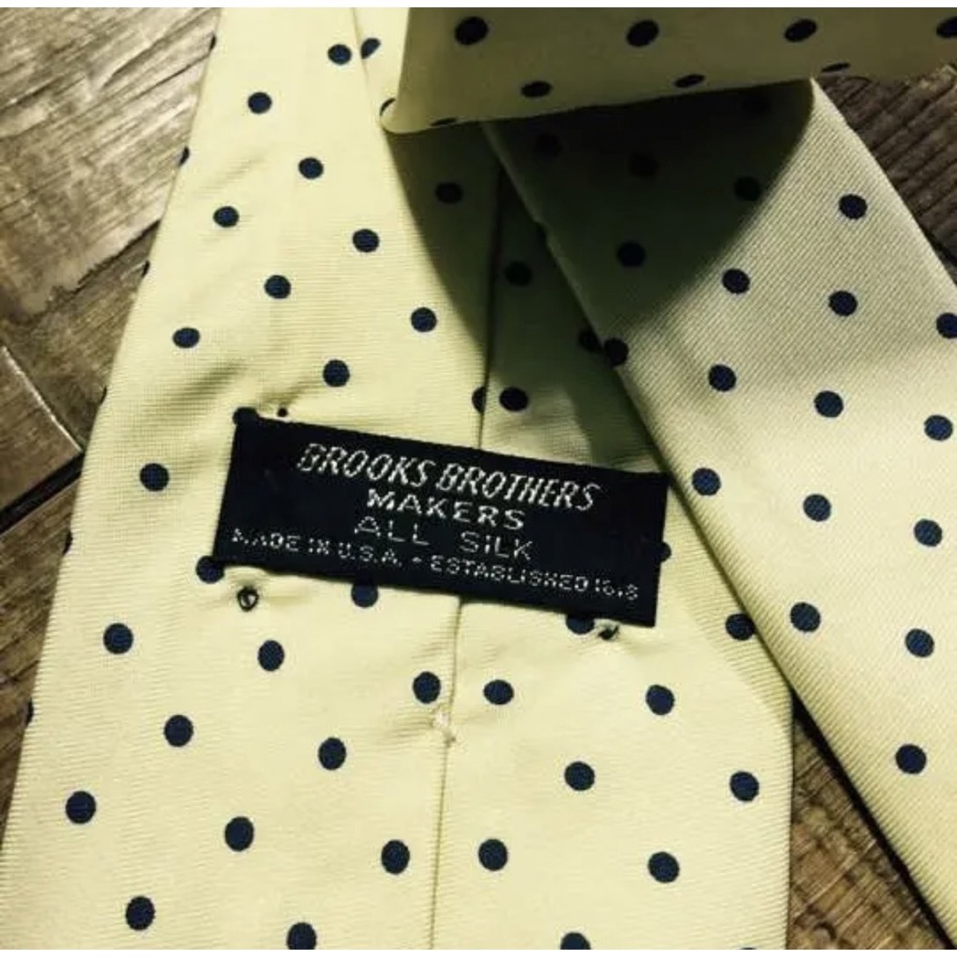 Brooks Brothers(ブルックスブラザース)の80's Brooks Brothers Polkadot Tie メンズのファッション小物(ネクタイ)の商品写真