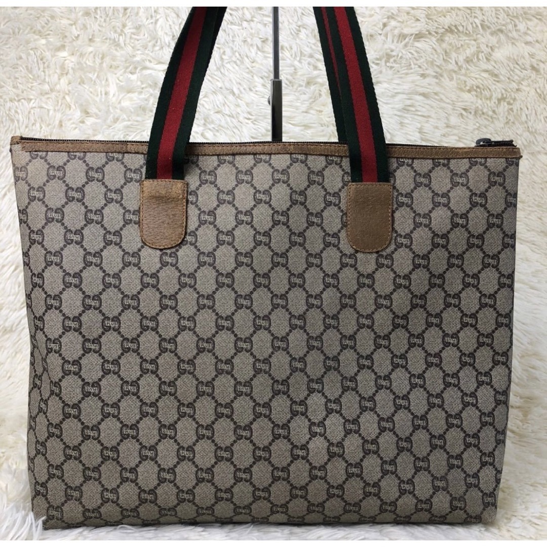 大人気】GUCCI グッチ トートバッグ GG柄 シェリーライン 大人気】GUCCI グッチ トートバッグ GG柄 シェリーライン
