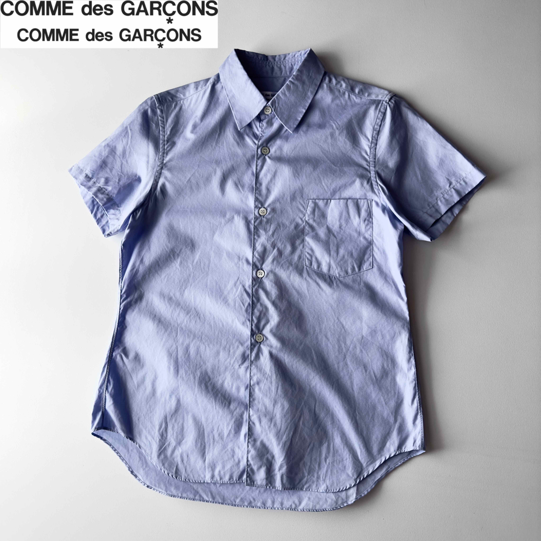 美品 コムコム 5つボタンレギュラーカラーシャツ AD2007 セミビンテージ