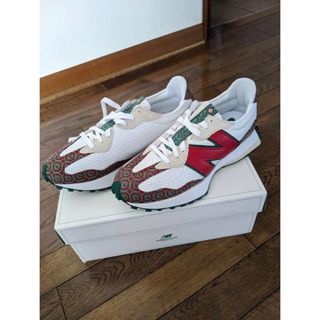 ニューバランス(New Balance)のニューバランス 327 カサブランカ レッド モノグラム　new balance(スニーカー)