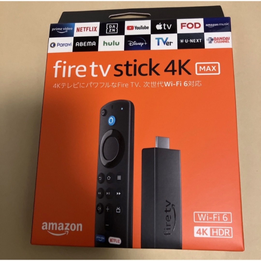 Amazon(アマゾン)のAmazon Fire TV Stick 4K MAX 新品未開封 エンタメ/ホビーのDVD/ブルーレイ(その他)の商品写真
