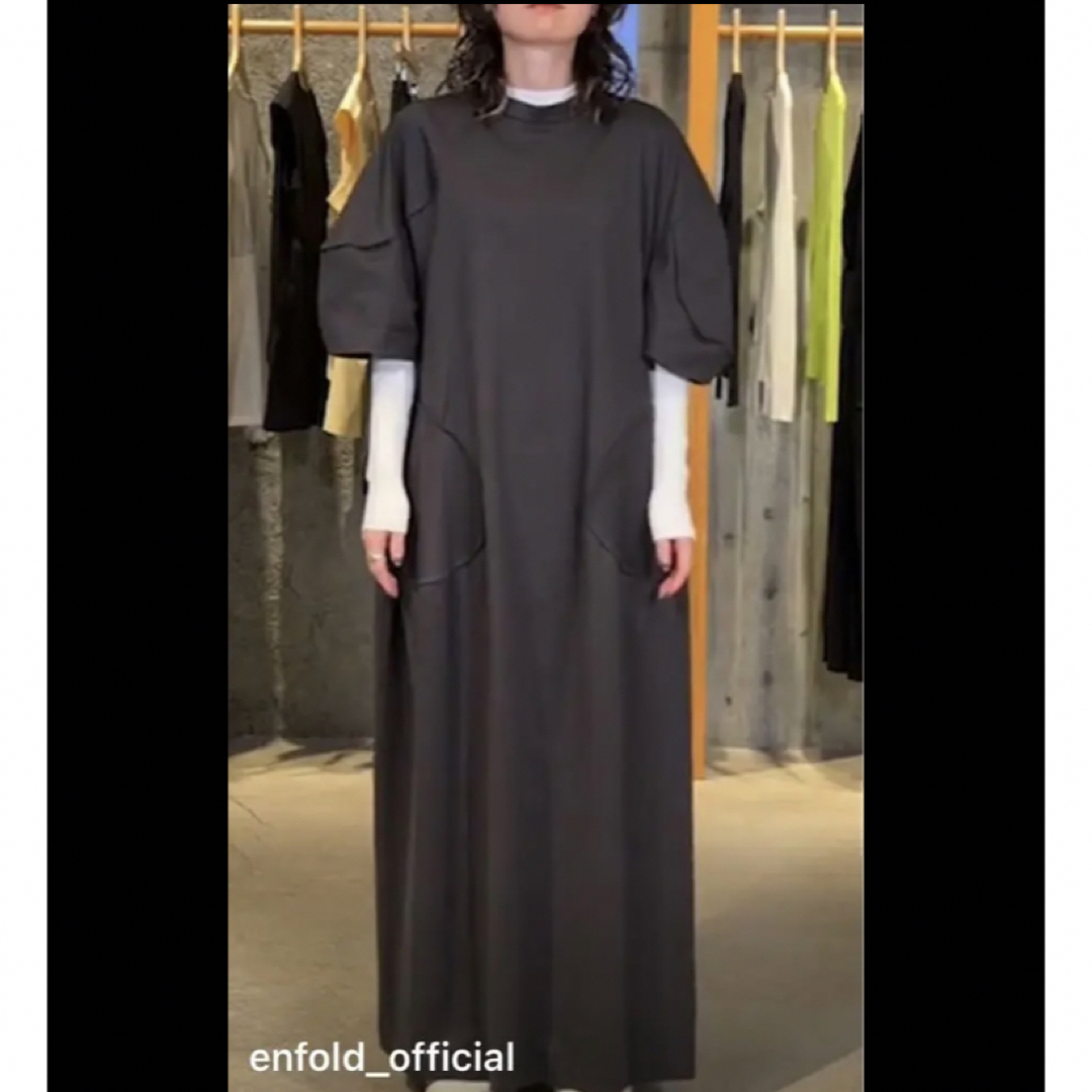 ENFOLD 今期!新品タグ付 ENFOLD SOLID DRESS ダークグレー 38の通販 by ぷーたん 今期!新品タグ付 ENFOLD SOLID DRESS ダークグレー 38