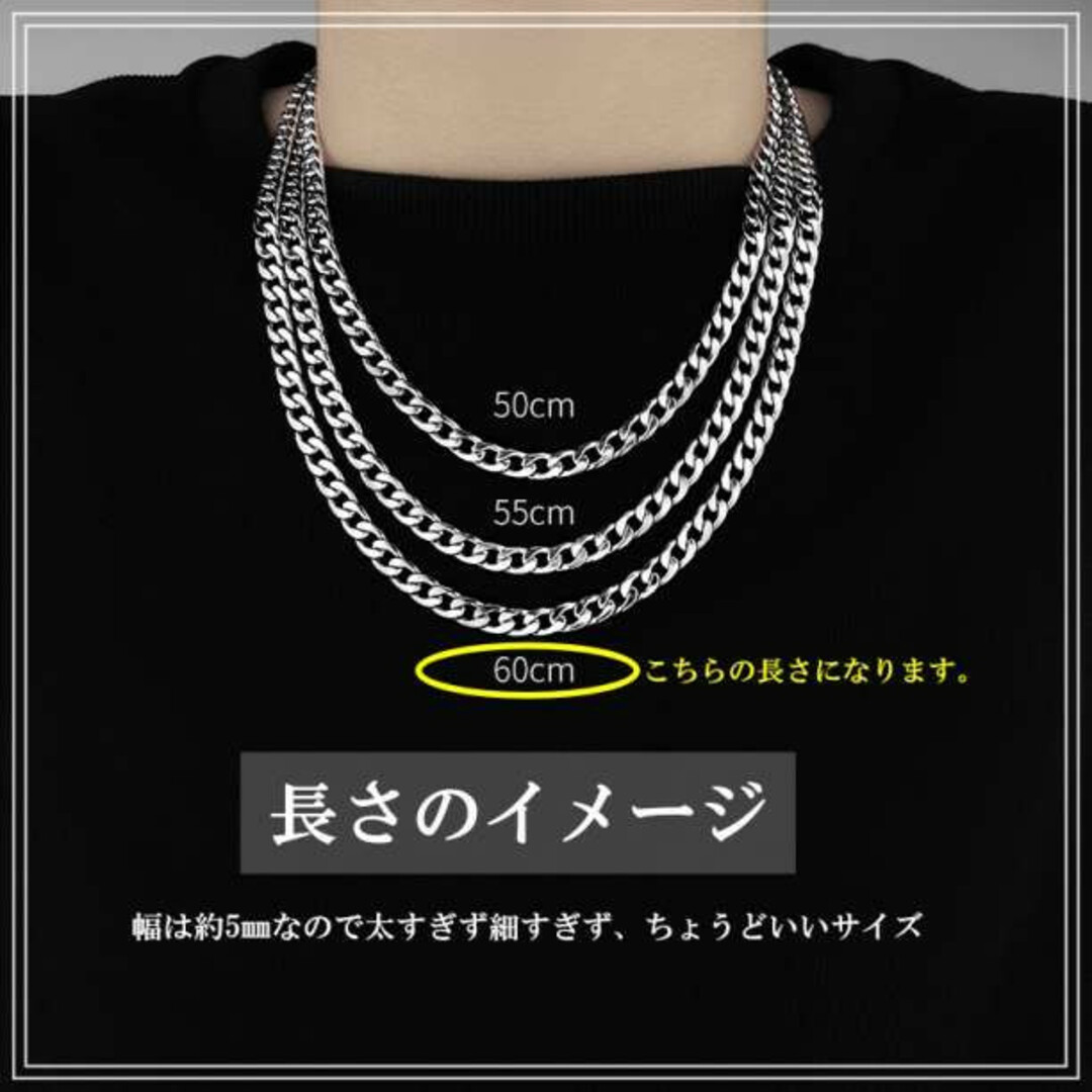 シルバーチェーンネックレス シンプル メンズレディース兼用 韓国ファッションの通販 by ゆうゆ's shop｜ラクマ
