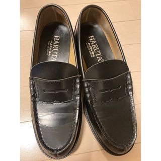 HARUTA x EDIFICE ハルタ エディフィス 別注 日本製 VIBRAM SOLE LOAFERS ビブラムソール ペニーローファー E805P 261/2 ブラック コイン 革靴 シューズ【HARUTA × EDIFICE】