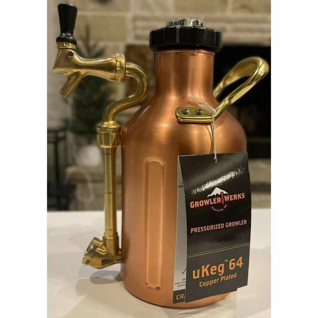 GrowlerWerks uKeg64 グロウラー ビールサーバー(銅) - 調理器具