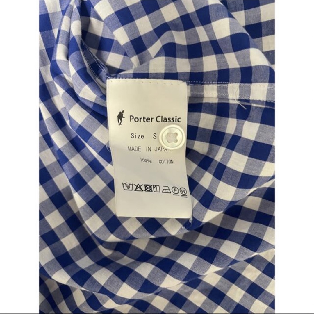 PORTER CLASSIC(ポータークラシック)のポータークラシック　ギンガムチェック　ロールアップシャツ メンズのトップス(シャツ)の商品写真