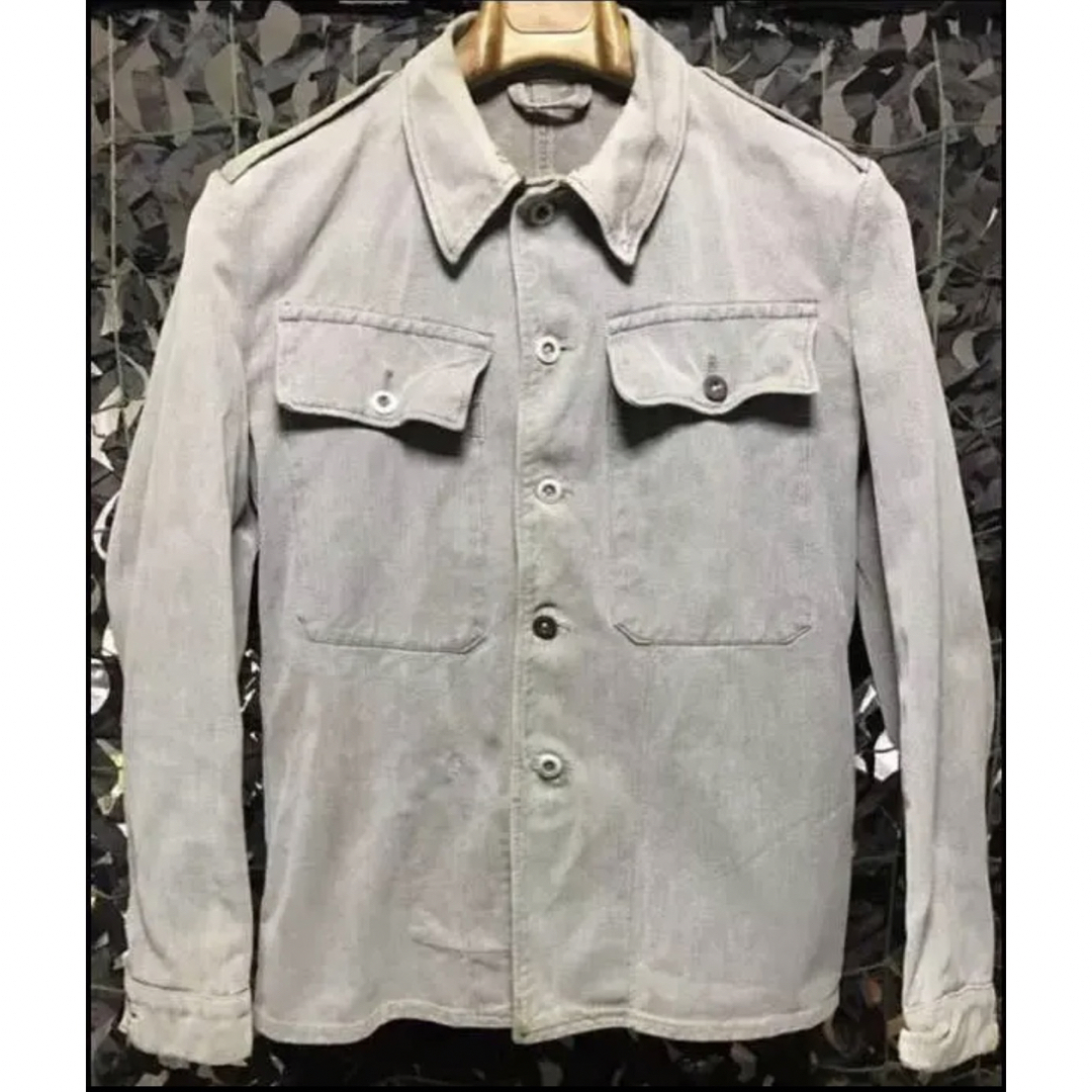 MILITARY(ミリタリー)の40'sSwiss Armed Forces Gray Denim Jacket メンズのジャケット/アウター(ミリタリージャケット)の商品写真
