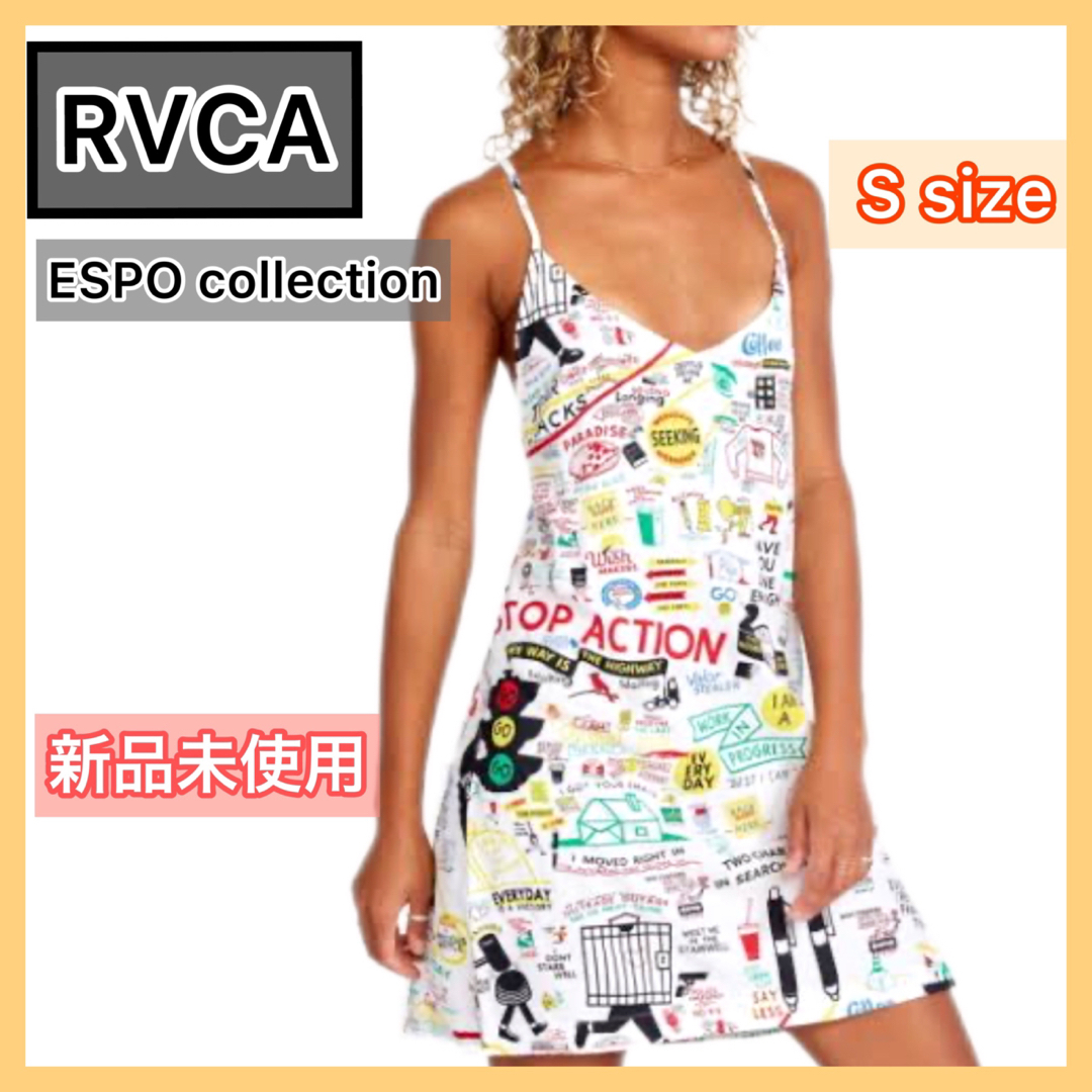 【未使用】 RVCA ミニワンピース ESPO デザイナーコラボ Sサイズ | フリマアプリ ラクマ
