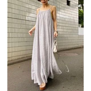 アメリヴィンテージ(Ameri VINTAGE)のアメリヴィンテージ　MEDI LAMP HALTER NECK DRESS(ロングワンピース/マキシワンピース)