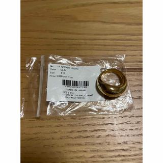 トゥデイフル(TODAYFUL)のTODAYFUL GOLD RING #13(リング(指輪))