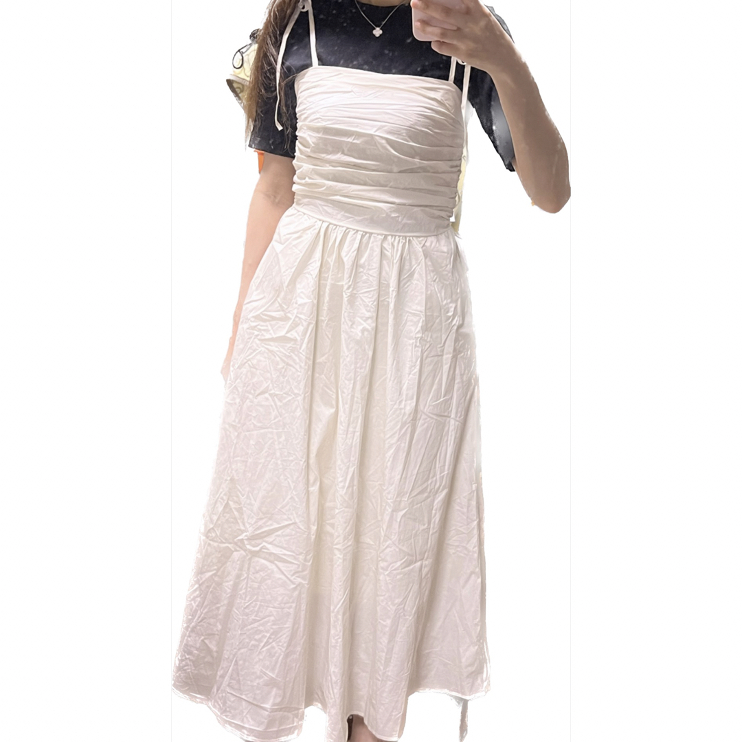 リボンキャミワンピース新品 - ロングワンピース/マキシワンピース