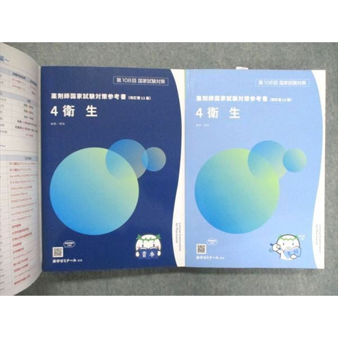 UI85-061 薬学ゼミナール 薬剤師国家試験 対策参考書 青本 改訂第12版1~9 物理/化学 他 テキストセット 2022 計18冊 ★ 00L3D