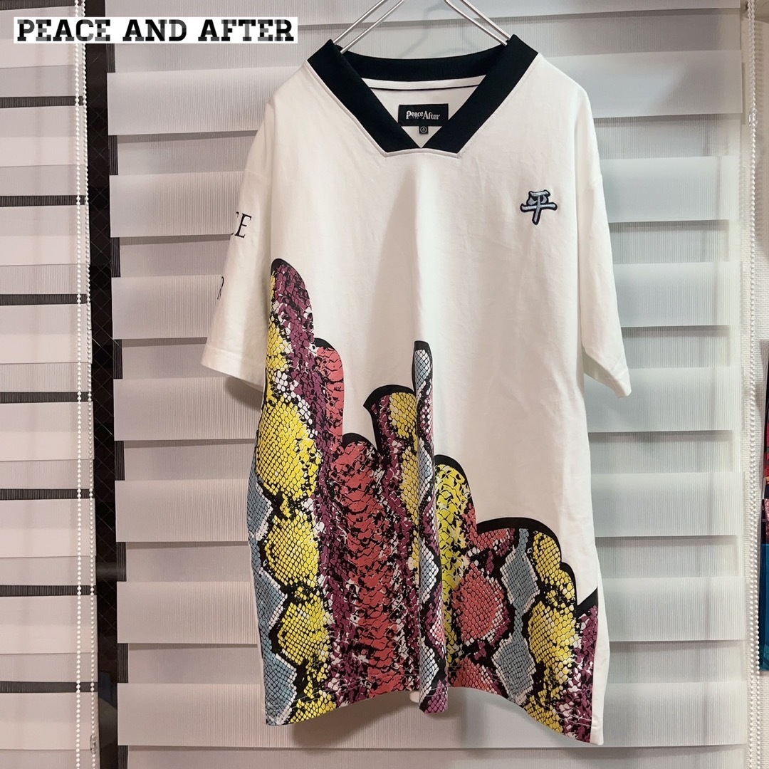 【美品♡】Peace and After 半袖　パイソン　刺繍　平　ロゴTシャツ メンズのトップス(Tシャツ/カットソー(半袖/袖なし))の商品写真