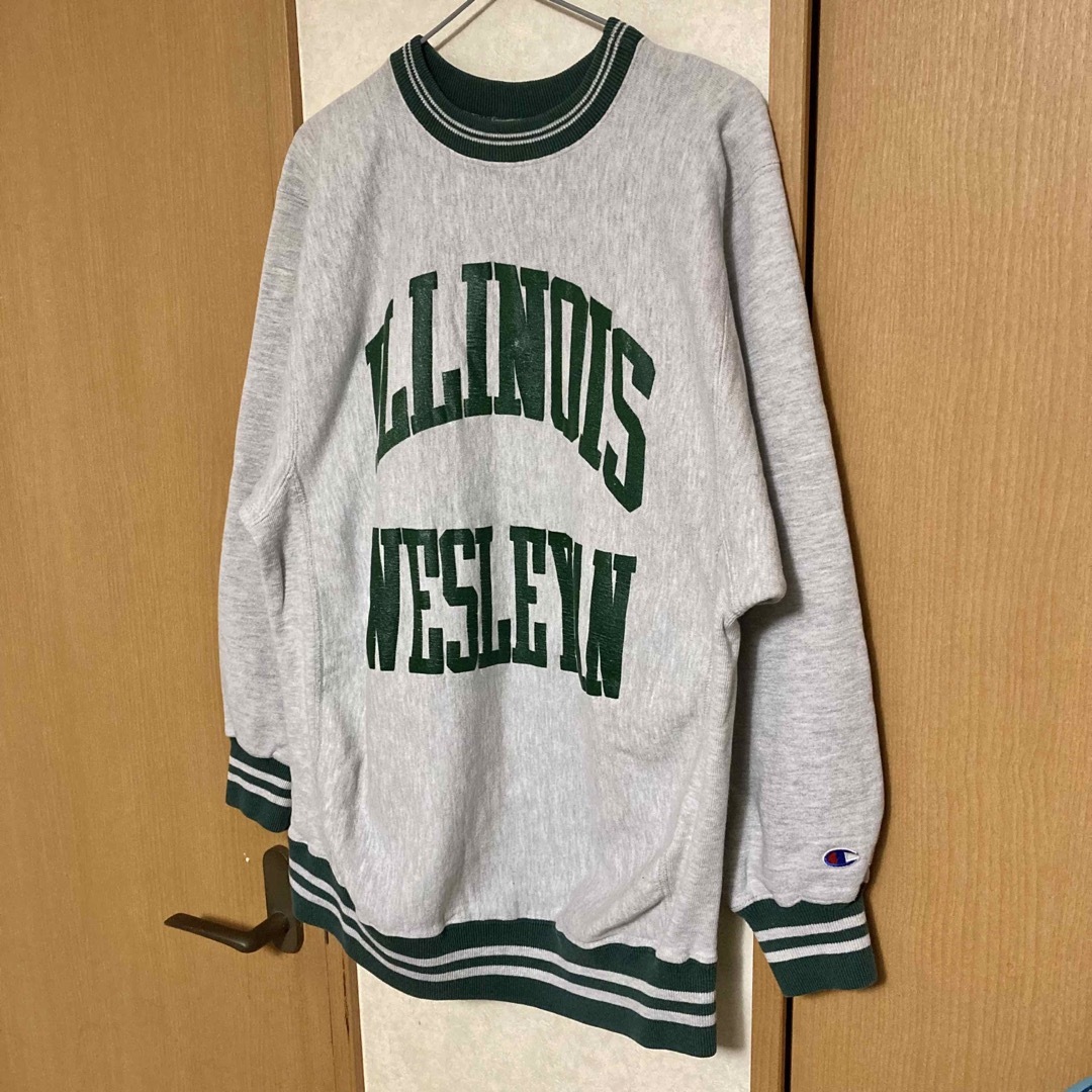 [極美品]90s Champion イリノイ リバースウィーブ 刺繍タグ