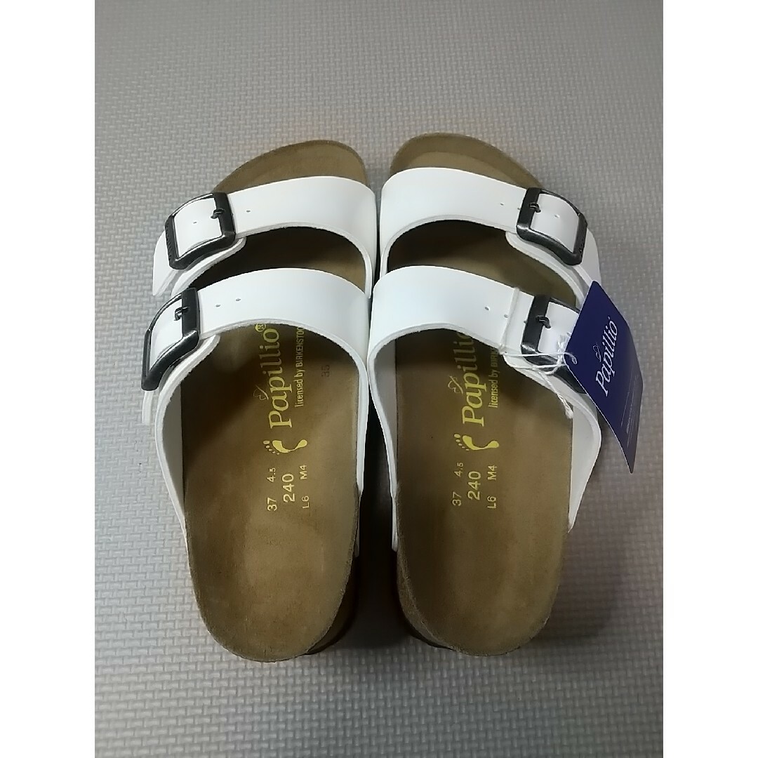 Papilio(パピリオ)のPapillio BIRKENSTOCK ARIZONA 24 白 靴 パピリオ レディースの靴/シューズ(サンダル)の商品写真