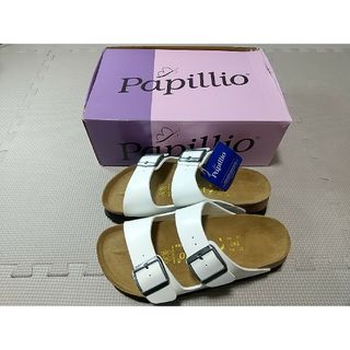 パピリオ(Papilio)のPapillio BIRKENSTOCK ARIZONA 24 白 靴 パピリオ(サンダル)