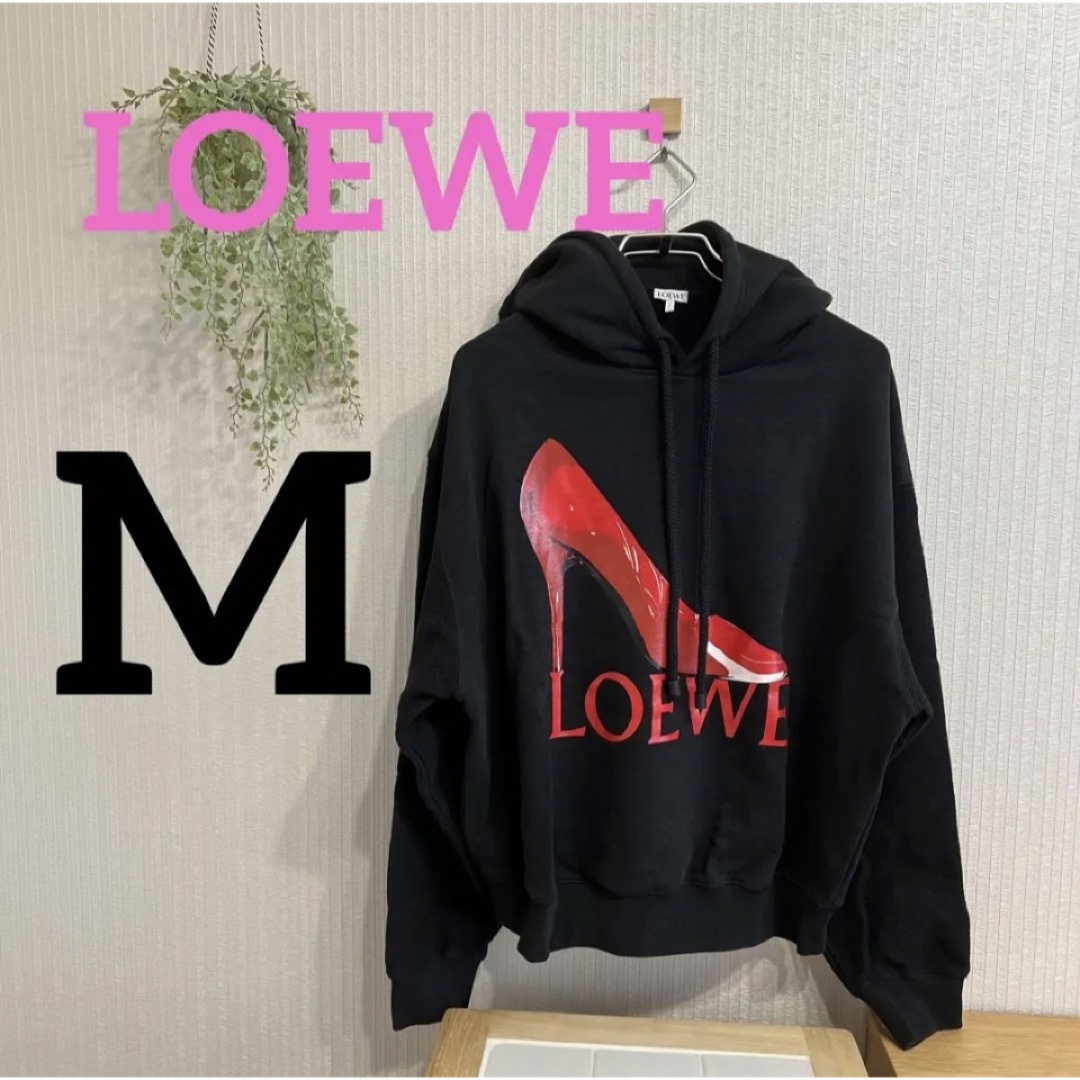 ロエベ LOEWE レディース パーカー スウェット上 ハイブランド ロゴ M-