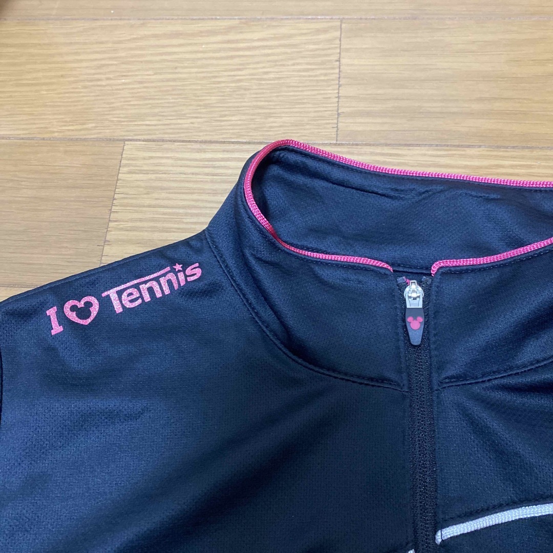 Ignio(イグニオ)のIGNIO テニスシャツ　ブラック　ジュニアSサイズ スポーツ/アウトドアのテニス(ウェア)の商品写真