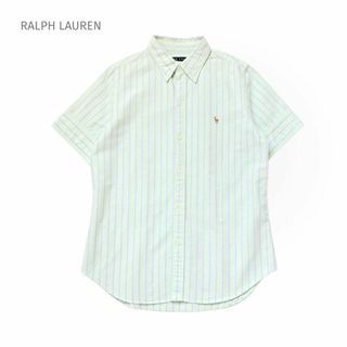 ラルフローレン(Ralph Lauren)のラルフローレン ボタンダウン オックスフォードシャツ コットン ストライプ M(シャツ/ブラウス(半袖/袖なし))