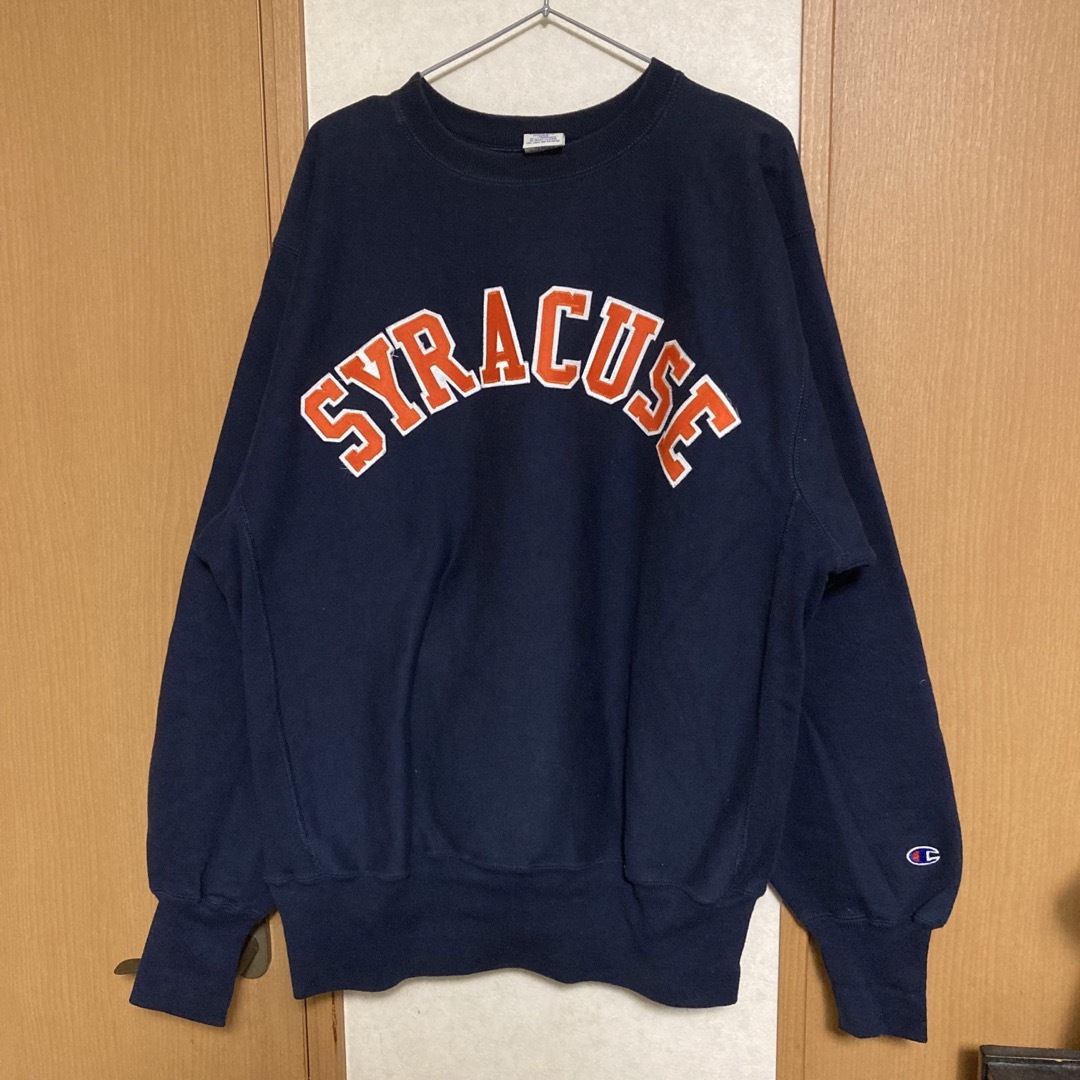 [ほぼ新品]90s Champion リバースウィーブ 刺繍タグスウェット