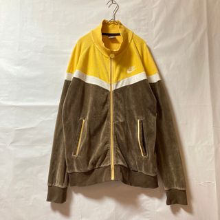 [希少］y2k NIKEナイキ　ベロアジャージ　トラックジャケット　ピンク