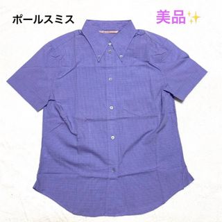 ポールスミス(Paul Smith)のPS.Poul Smith Women シャツ　チェックパープル　M(シャツ/ブラウス(半袖/袖なし))