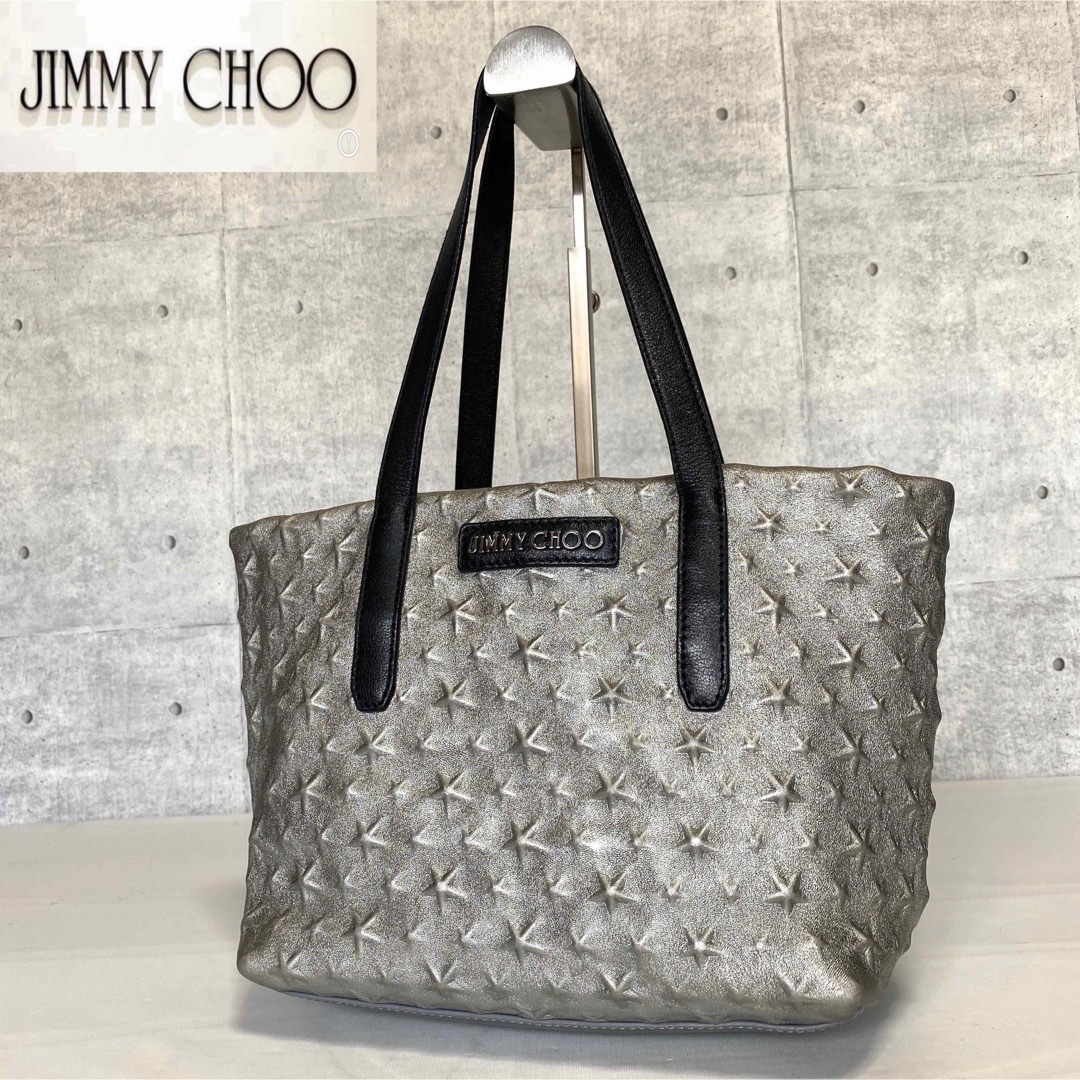 JIMMY CHOO - 【JIMMY CHOO】SOFIA/S メタリックシルバー エンボス