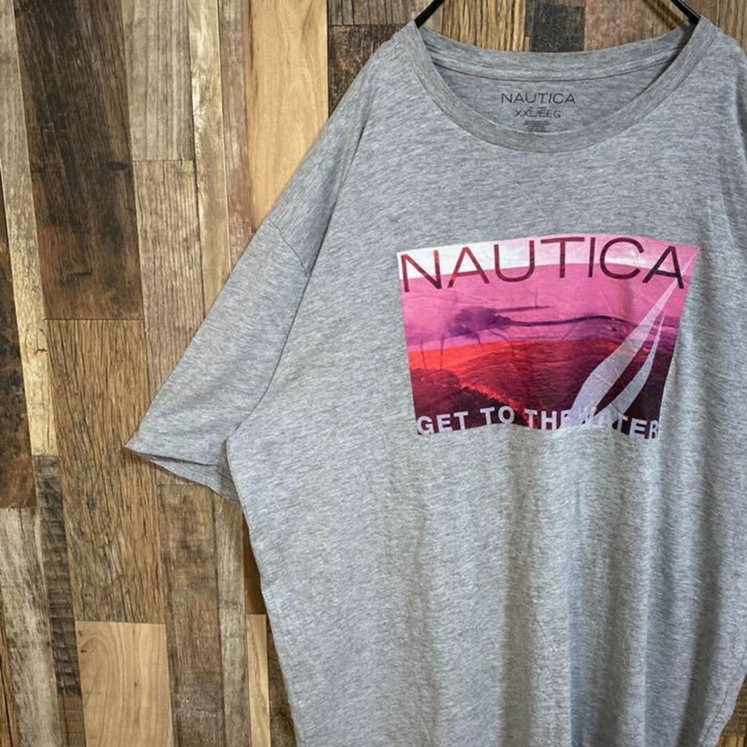 NAUTICA NAUTICA ロゴ グレー Tシャツ XXL ビッグサイズ USA古着 半袖の通販 by  グーニーズクロージング｜ノーティカならラクマ
